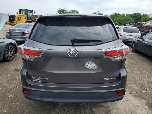 5TDJKRFH4FS190648 - 2015 TOYOTA HIGHLANDER XLE Boz foto 6