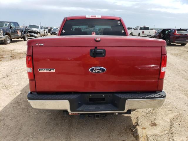 1FTRW12W07FA14453 - 2007 FORD F150 SUPERCREW RED photo 6