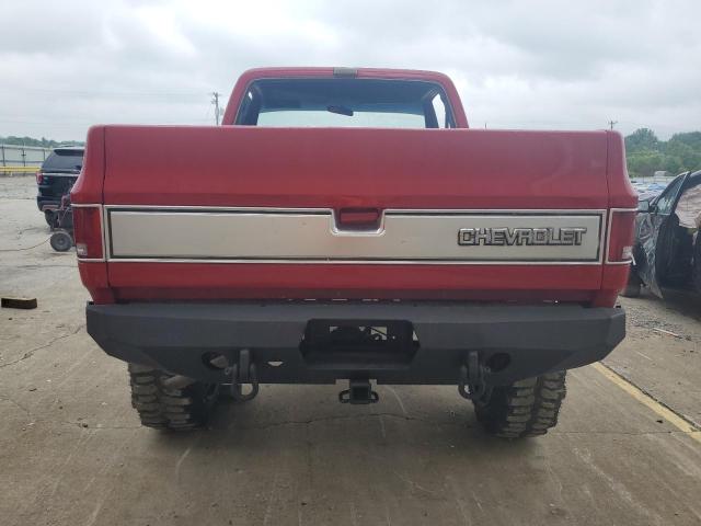 1GCEK14H8GJ174005 - 1986 CHEVROLET K10 RED photo 6