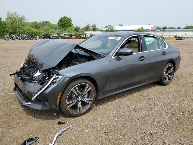 3MW5R7J01M8B53935 - 2021 BMW 330XI GRAY photo 1