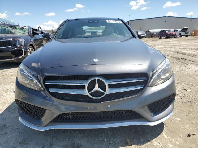 55SWF4JB7FU063024 - 2015 MERCEDES-BENZ C 300 GRAY photo 5