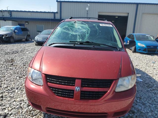 1D4GP45R16B529496 - 2006 DODGE CARAVAN SXT RED photo 5