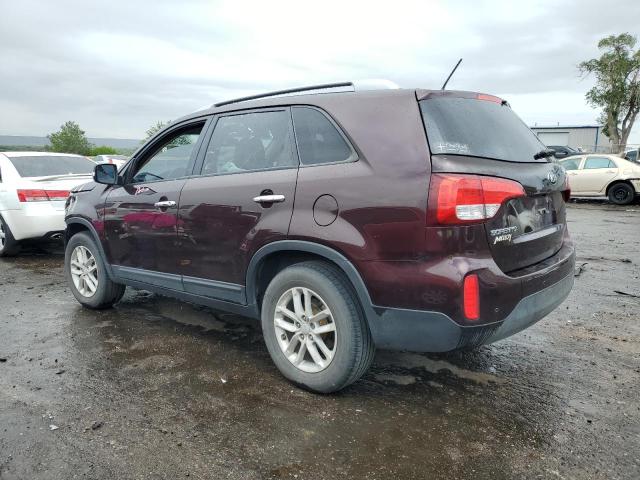 5XYKT3A6XFG662157 - 2015 KIA SORENTO LX MAROON photo 2