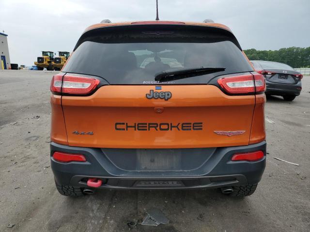 1C4PJMBS9GW143067 - 2016 JEEP CHEROKEE TRAILHAWK ORANGE photo 6