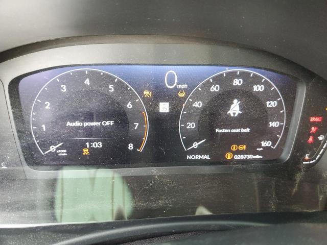 19XFL1H80NE001133 - 2022 HONDA CIVIC SPORT TOURING BLUE photo 9