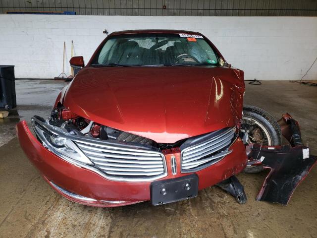 3LN6L2J93ER832901 - 2014 LINCOLN MKZ RED photo 5