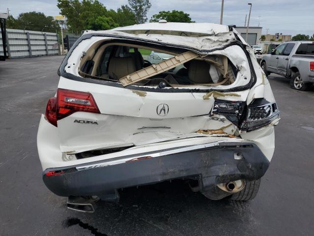 2HNYD2H39CH523190 - 2012 ACURA MDX TECHNOLOGY WHITE photo 6