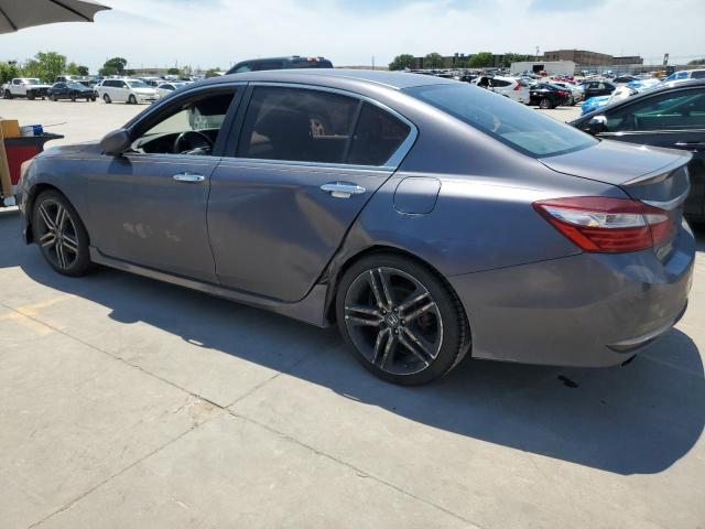 1HGCR2F52GA033606 - 2016 HONDA ACCORD SPORT GRAY photo 2