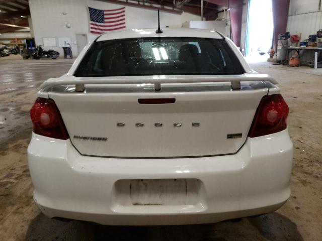 1C3CDZCG8DN709755 - 2013 DODGE AVENGER SXT WHITE photo 6