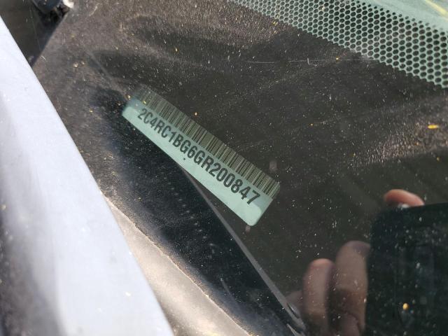 2C4RC1BG6GR200847 - 2016 CHRYSLER TOWN & COU TOURING შავი ფოტო 12