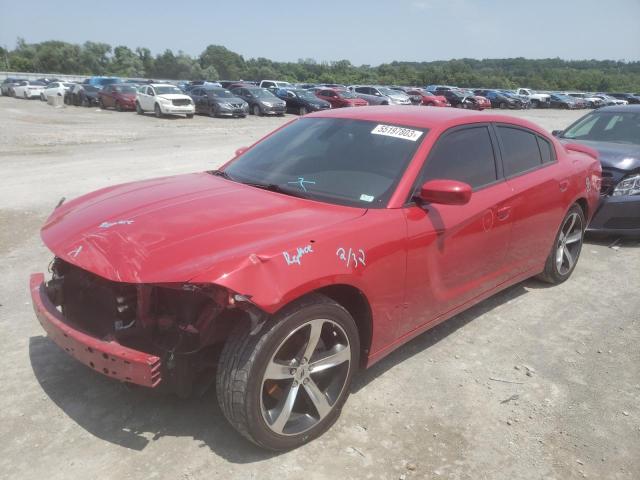 2C3CDXBG0HH563761 - 2017 DODGE CHARGER SE RED photo 1