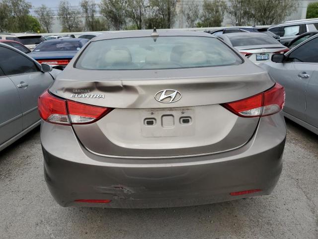 5NPDH4AE8DH329758 - 2013 HYUNDAI ELANTRA GLS BROWN photo 6