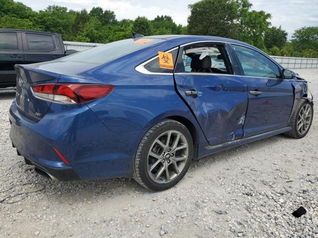 5NPE34AB9KH765444 - 2019 HYUNDAI SONATA LIMITED TURBO BLUE photo 3