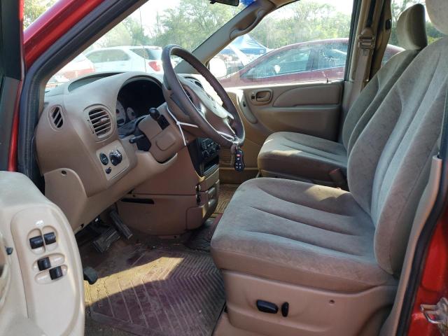 2B8GP54L32R695199 - 2002 DODGE GRAND CARA ES RED photo 7