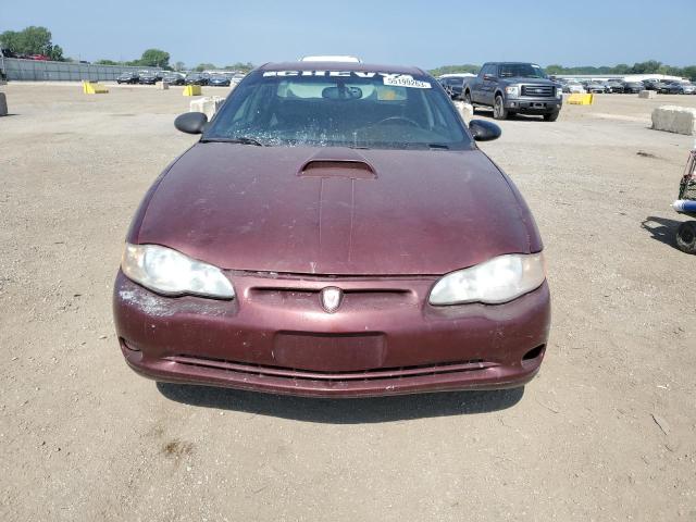 2G1WX15K019123190 - 2001 CHEVROLET MONTE CARL SS MAROON photo 5