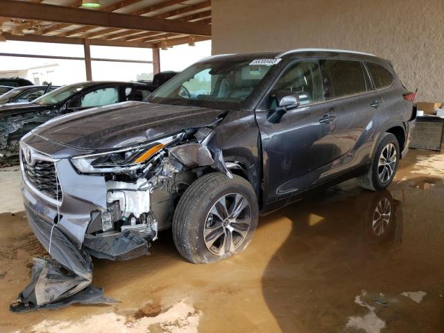 5TDGZRAH1NS120083 - 2022 TOYOTA HIGHLANDER XLE Մոխրագույն լուսանկար 1