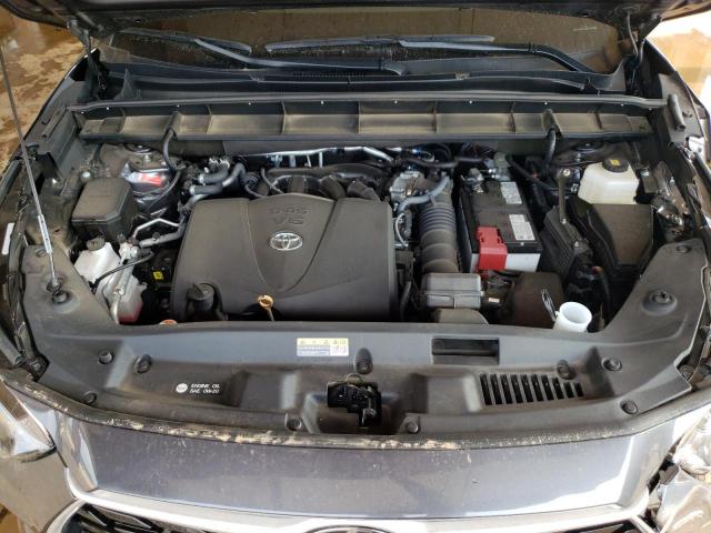 5TDGZRAH1NS120083 - 2022 TOYOTA HIGHLANDER XLE Մոխրագույն լուսանկար 12