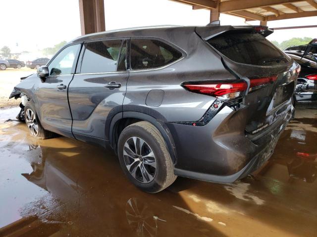 5TDGZRAH1NS120083 - 2022 TOYOTA HIGHLANDER XLE Մոխրագույն լուսանկար 2