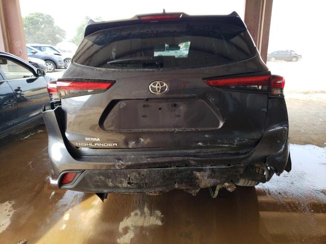 5TDGZRAH1NS120083 - 2022 TOYOTA HIGHLANDER XLE Մոխրագույն լուսանկար 6