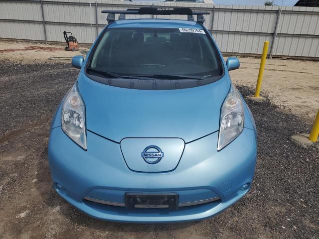 1N4AZ0CP5FC318292 - 2015 NISSAN LEAF S BLUE photo 5