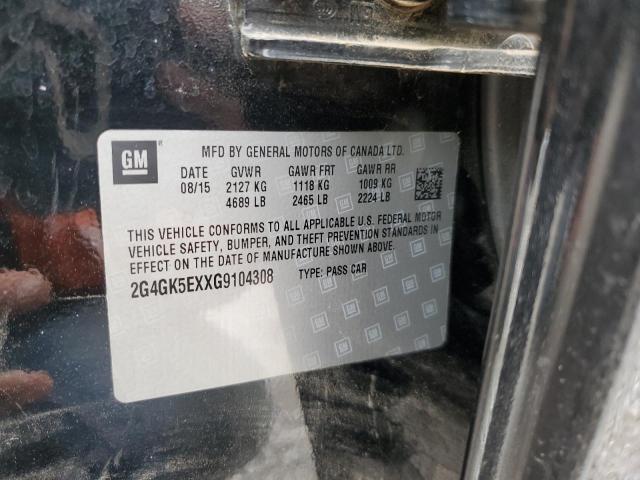 2G4GK5EXXG9104308 - 2016 BUICK REGAL 黑色 照片 13