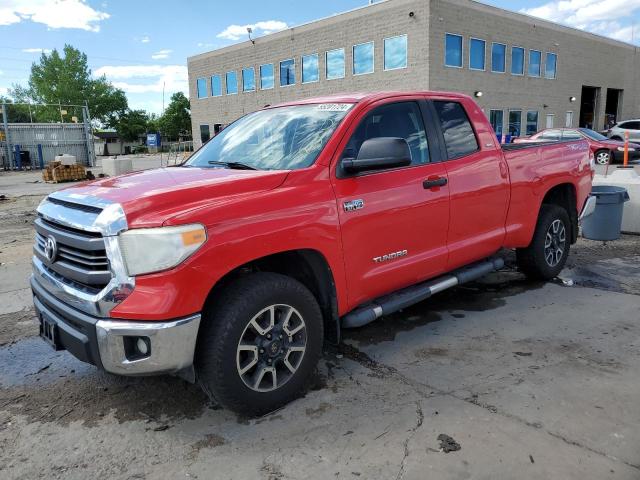 5TFUW5F17FX446630 - 2015 TOYOTA TUNDRA DOUBLE CAB SR/SR5 RED photo 1