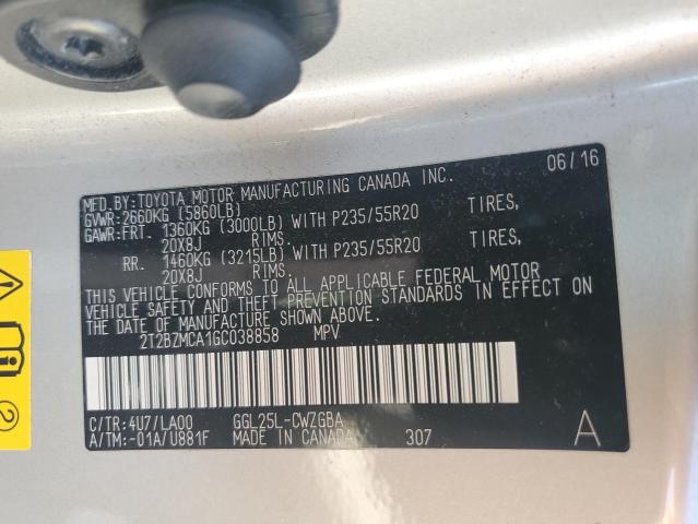 2T2BZMCA1GC038858 - 2016 LEXUS RX 350 BASE 米色 照片 14