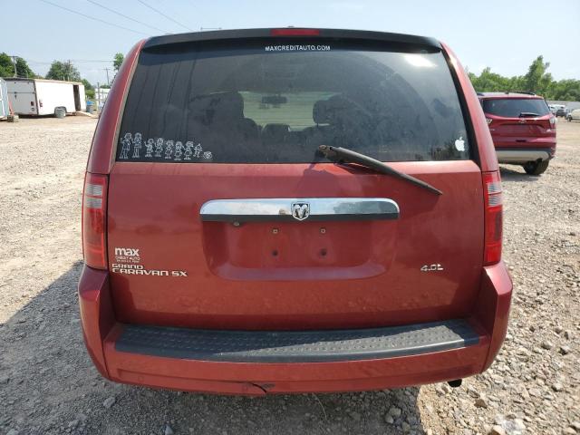 2D8HN54X88R109771 - 2008 DODGE CARAVAN SXT RED photo 6