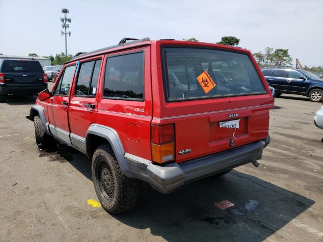 1J4FJ78S0SL615603 - 1995 JEEP CHEROKEE COUNTRY RED photo 3