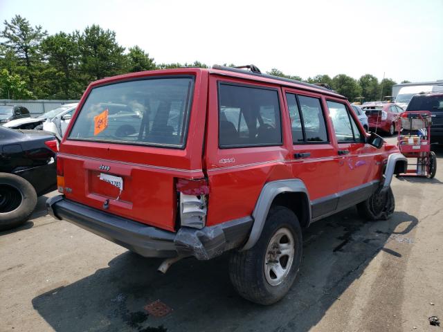 1J4FJ78S0SL615603 - 1995 JEEP CHEROKEE COUNTRY RED photo 4