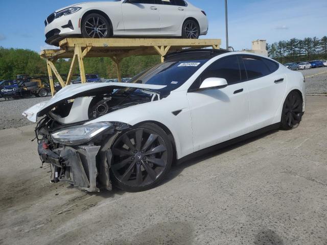 5YJSA1H11EFP61721 - 2014 TESLA MODEL S 白色 照片 1