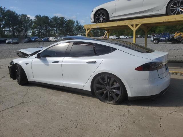 5YJSA1H11EFP61721 - 2014 TESLA MODEL S 白色 照片 2