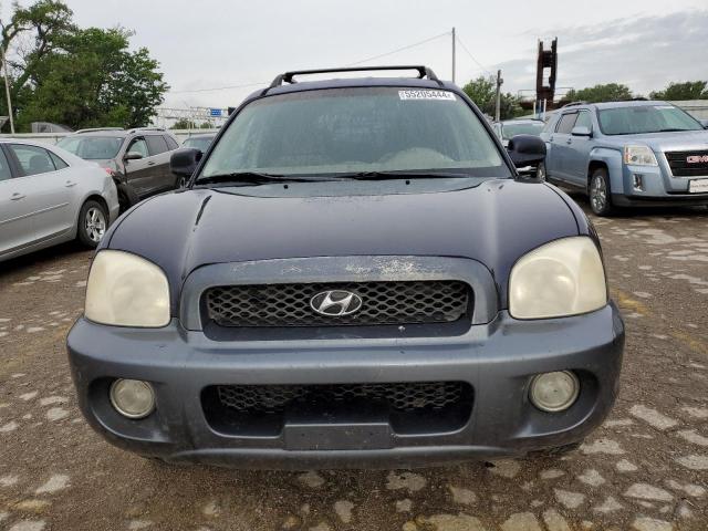 KM8SC73E04U573135 - 2004 HYUNDAI SANTA FE GLS BLUE photo 5