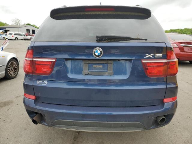 5UXZV4C54BL405348 - 2011 BMW X5 XDRIVE35I BLUE photo 6