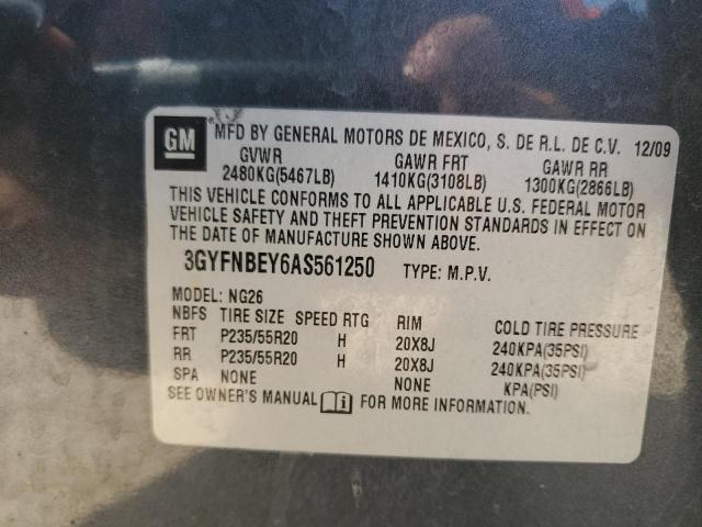 3GYFNBEY6AS561250 - 2010 CADILLAC SRX PERFORMANCE COLLECTION Сұр фото 13