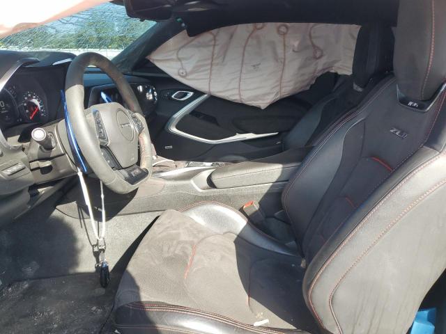 1G1FK1R64K0114659 - 2019 CHEVROLET CAMARO ZL1 BLUE photo 7