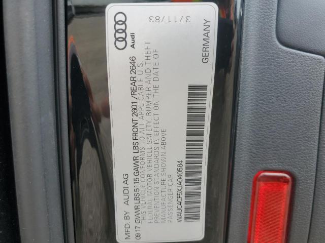 WAUC4CF5XJA040584 - 2018 AUDI S5 PRESTIGE 黑色 照片 13