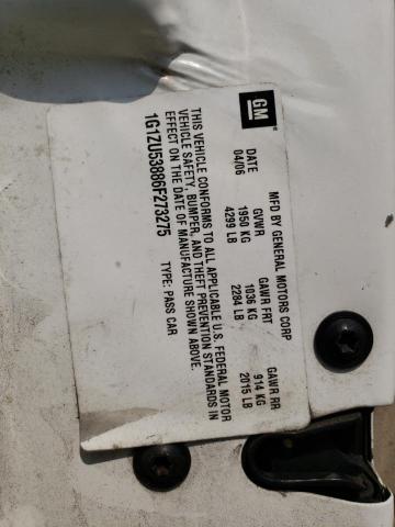 1G1ZU53886F273275 - 2006 CHEVROLET MALIBU LTZ თეთრი ფოტო 12