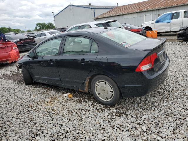 JHMFA36219S007864 - 2009 HONDA CIVIC HYBRID SILVER photo 2