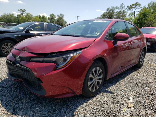 JTDEAMDE3NJ046892 - 2022 TOYOTA COROLLA LE RED photo 1