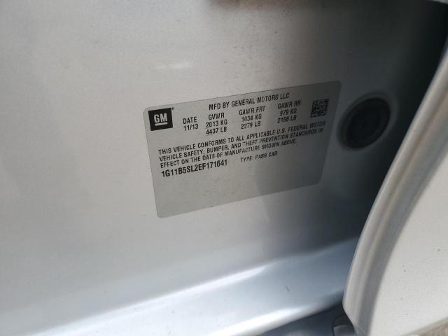 1G11B5SL2EF171641 - 2014 CHEVROLET MALIBU LS SILVER photo 13