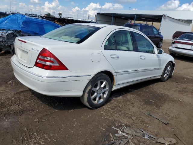 WDBRF92H57F869227 - 2007 MERCEDES-BENZ C 280 4MATIC WHITE photo 3