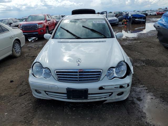 WDBRF92H57F869227 - 2007 MERCEDES-BENZ C 280 4MATIC WHITE photo 5