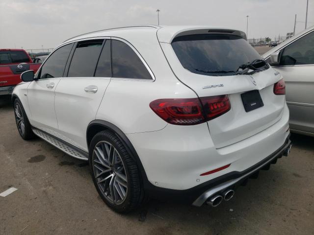 WDC0G6EB3LF754031 - 2020 MERCEDES-BENZ GLC 43 4MATIC AMG WHITE photo 2