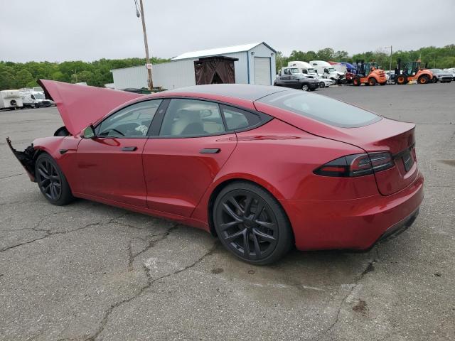 5YJSA1E54RF542748 - 2024 TESLA MODEL S RED photo 2