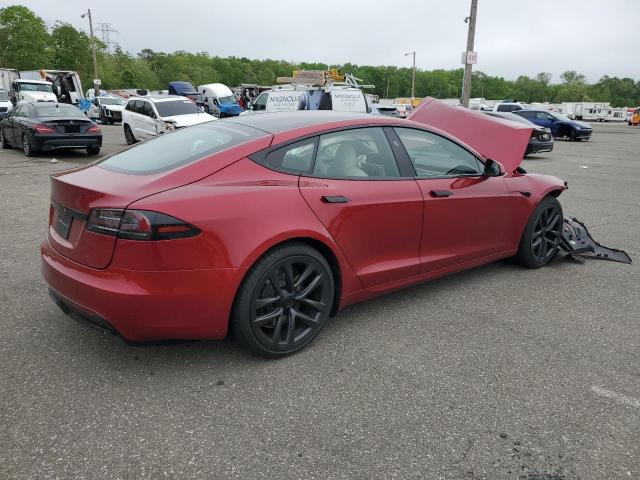 5YJSA1E54RF542748 - 2024 TESLA MODEL S RED photo 3