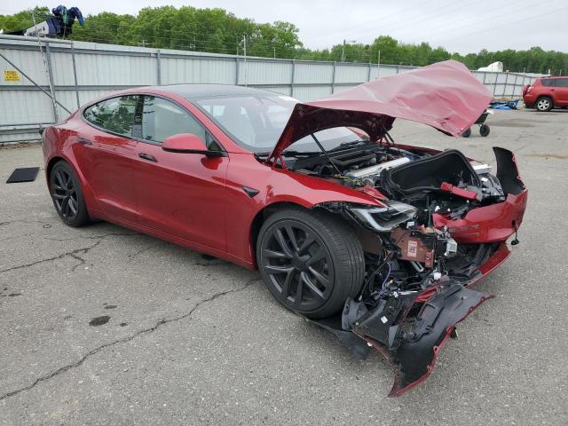 5YJSA1E54RF542748 - 2024 TESLA MODEL S RED photo 4