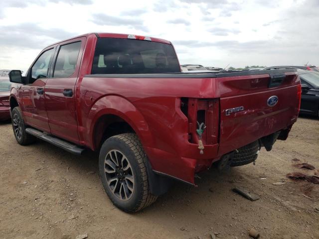 1FTEW1E83FFB99656 - 2015 FORD F150 SUPERCREW RED photo 2