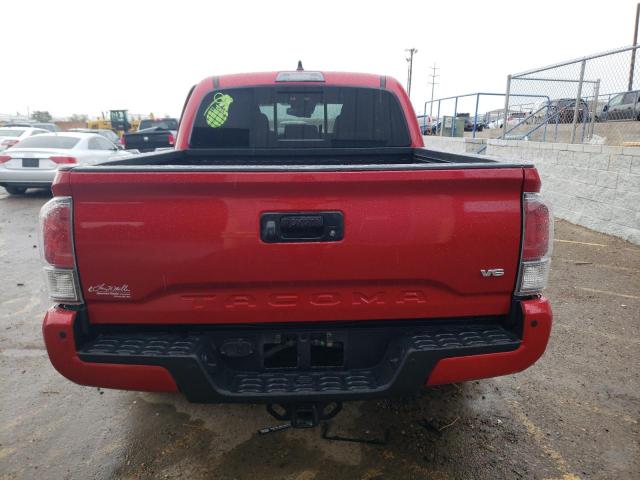 3TMCZ5ANXMM417641 - 2021 TOYOTA TACOMA DOUBLE CAB RED photo 6