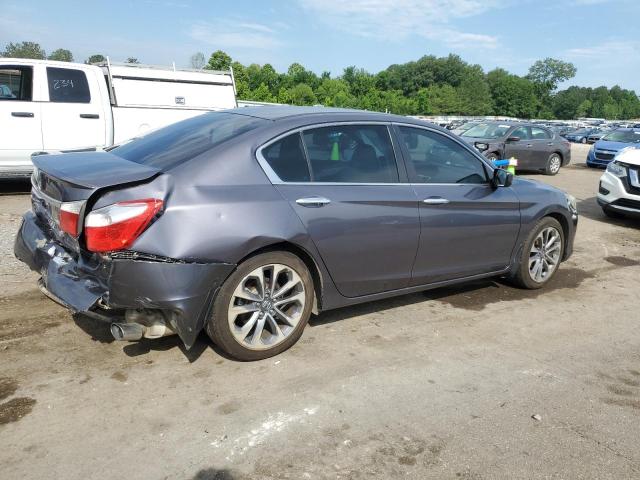 1HGCR2F58FA021183 - 2015 HONDA ACCORD SPORT GRAY photo 3